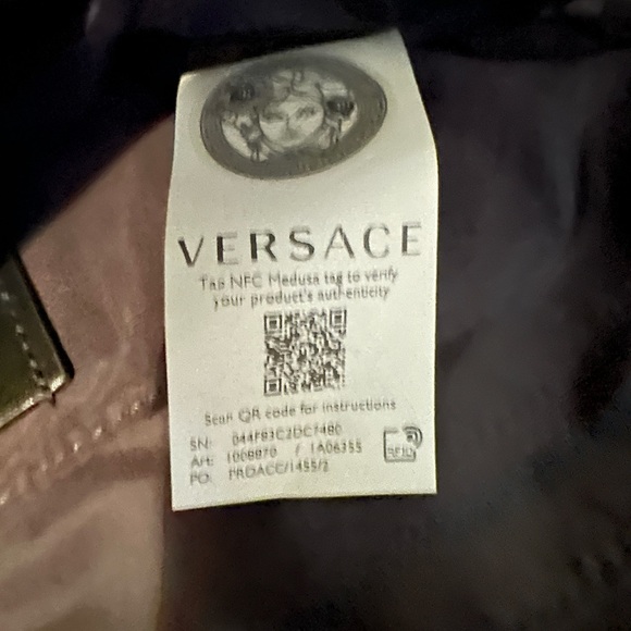 Versace Green nylon Medusa crossbody messenger bag purse NEW (AUTHENTIC) - Picture 6 of 16